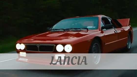 Listen To An EXPERT Would Say Lancia? Find Out TODAY. Lancia Pronunciation